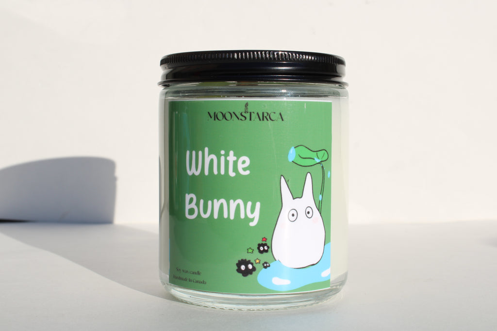 White bunny Inspired Candle