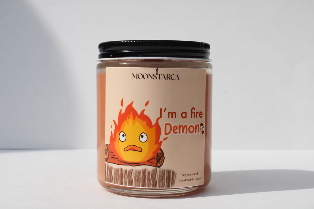 Calcifer Inspired Candle