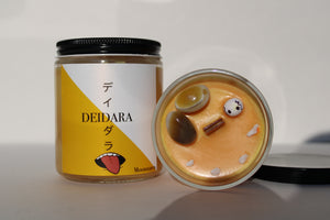 Deidara inspired candle