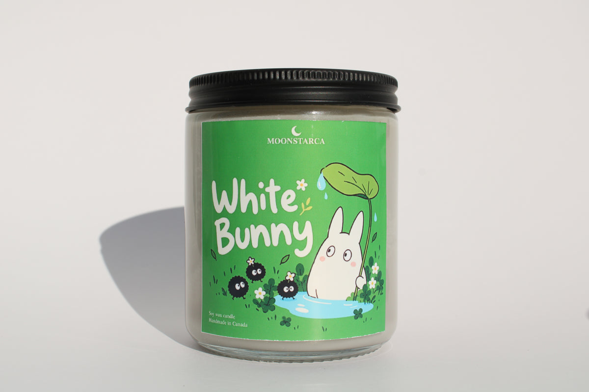 White totoro Inspired Candle