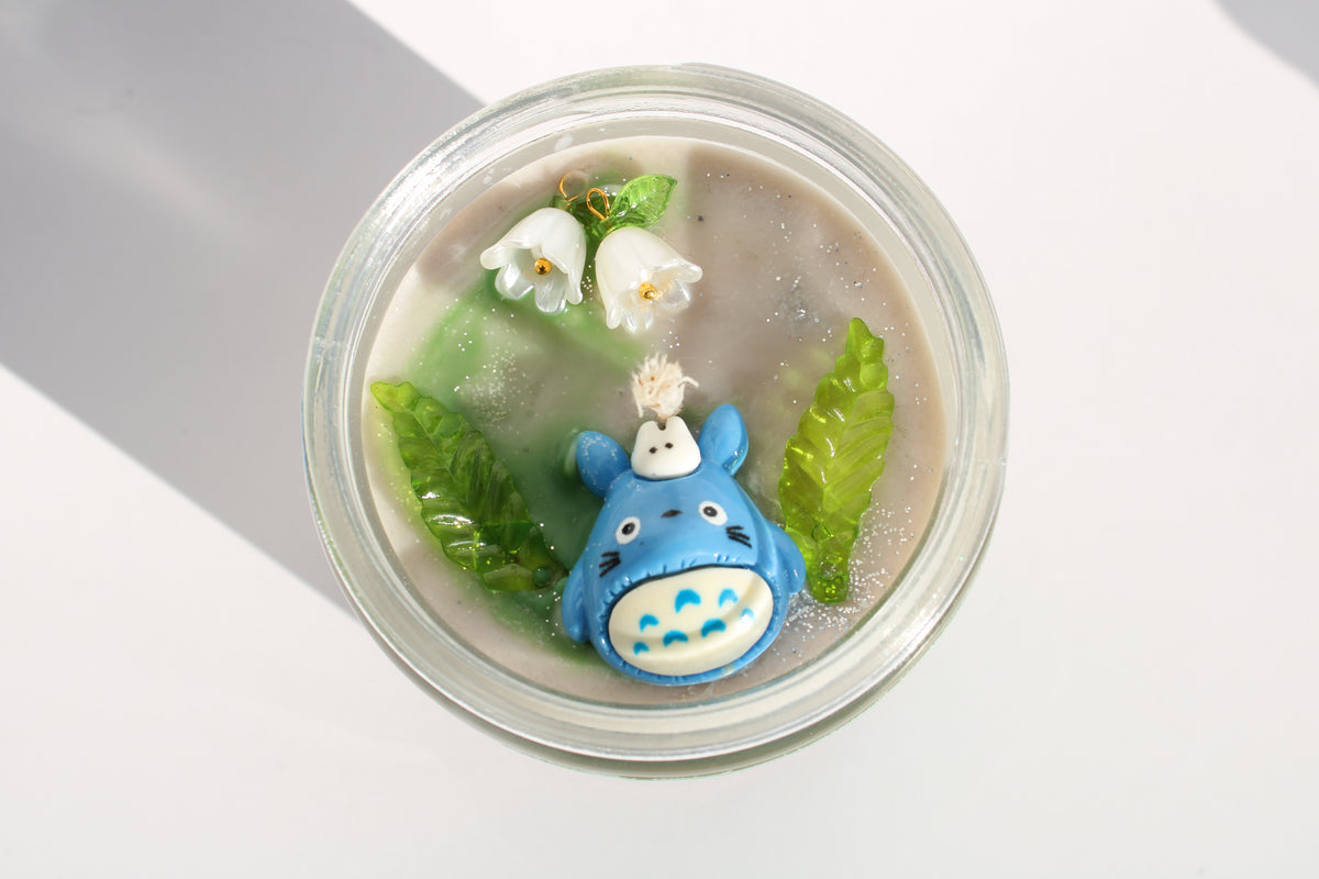 White totoro Inspired Candle