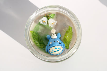 White totoro Inspired Candle