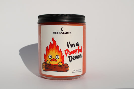 Calcifer Inspired Candle