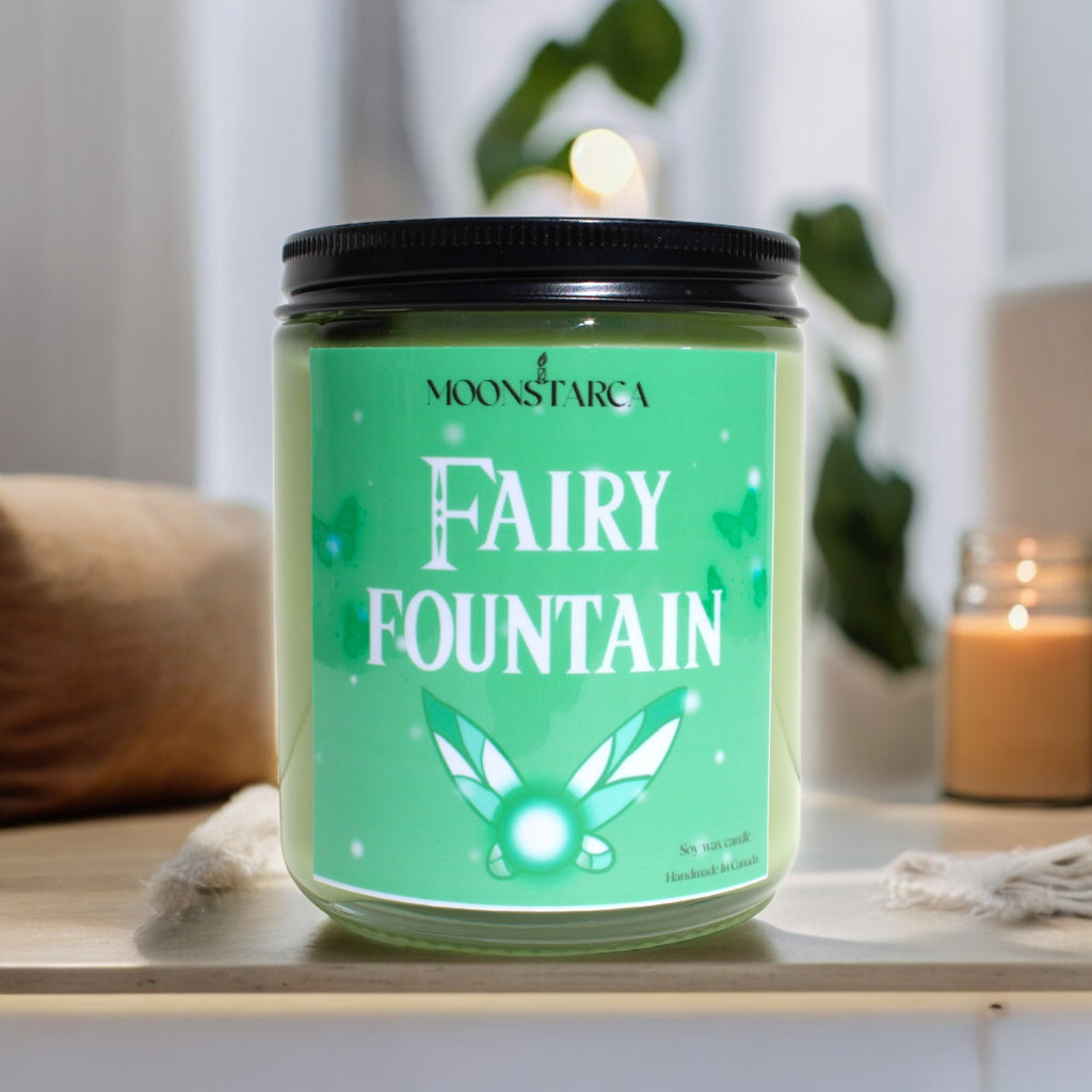 Fairy Fountain Inspired Candle