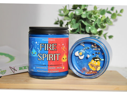 Fire Demon | Inspired Candle | Anime Candle | Wood, smoke, cinnamon, spice.