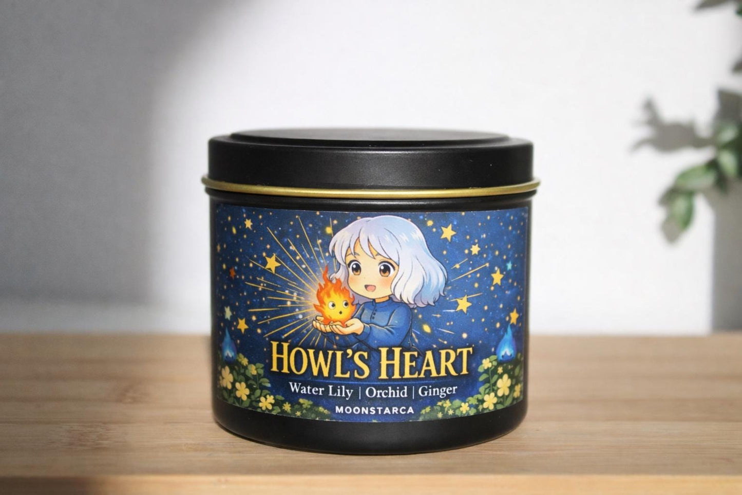 Howl's heart| Inspired Candle | Anime Candle| water lily, orchid, ginger