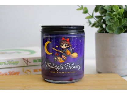 Midnight delivery | Inspired Candle | Anime Candle | Cherry, cake, butter