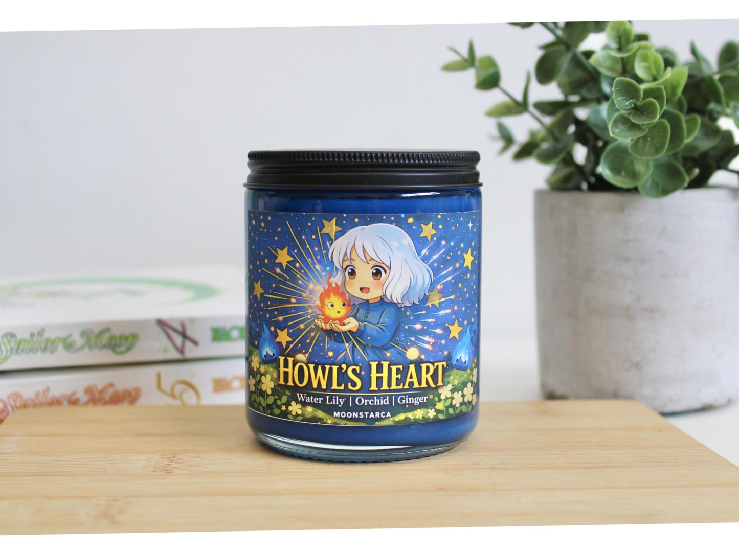 Howl's heart| Inspired Candle | Anime Candle| water lily, orchid, ginger