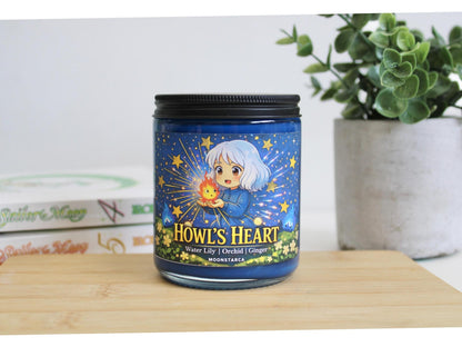 Howl's heart| Inspired Candle | Anime Candle| water lily, orchid, ginger