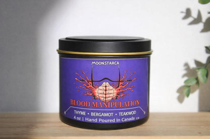 Blood manipulation | Kaisen Inspired Candle | Anime Candle| thyme, bergamot, teakwood
