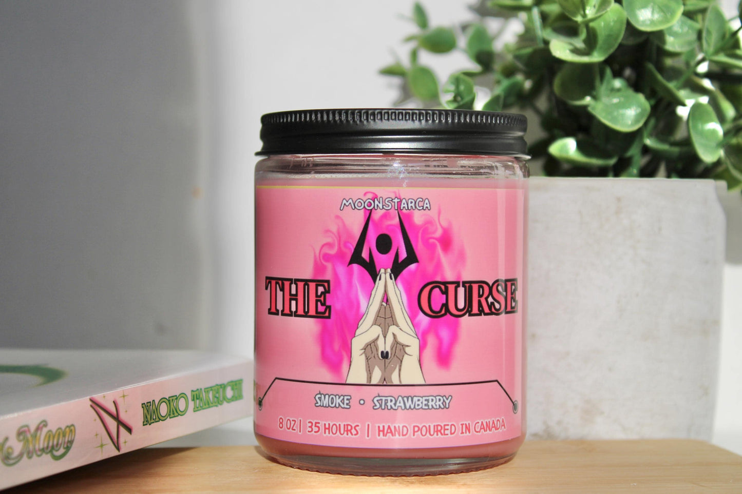 The curse | Kaisen Inspired Candle | Anime Candle| smoke, strawberry