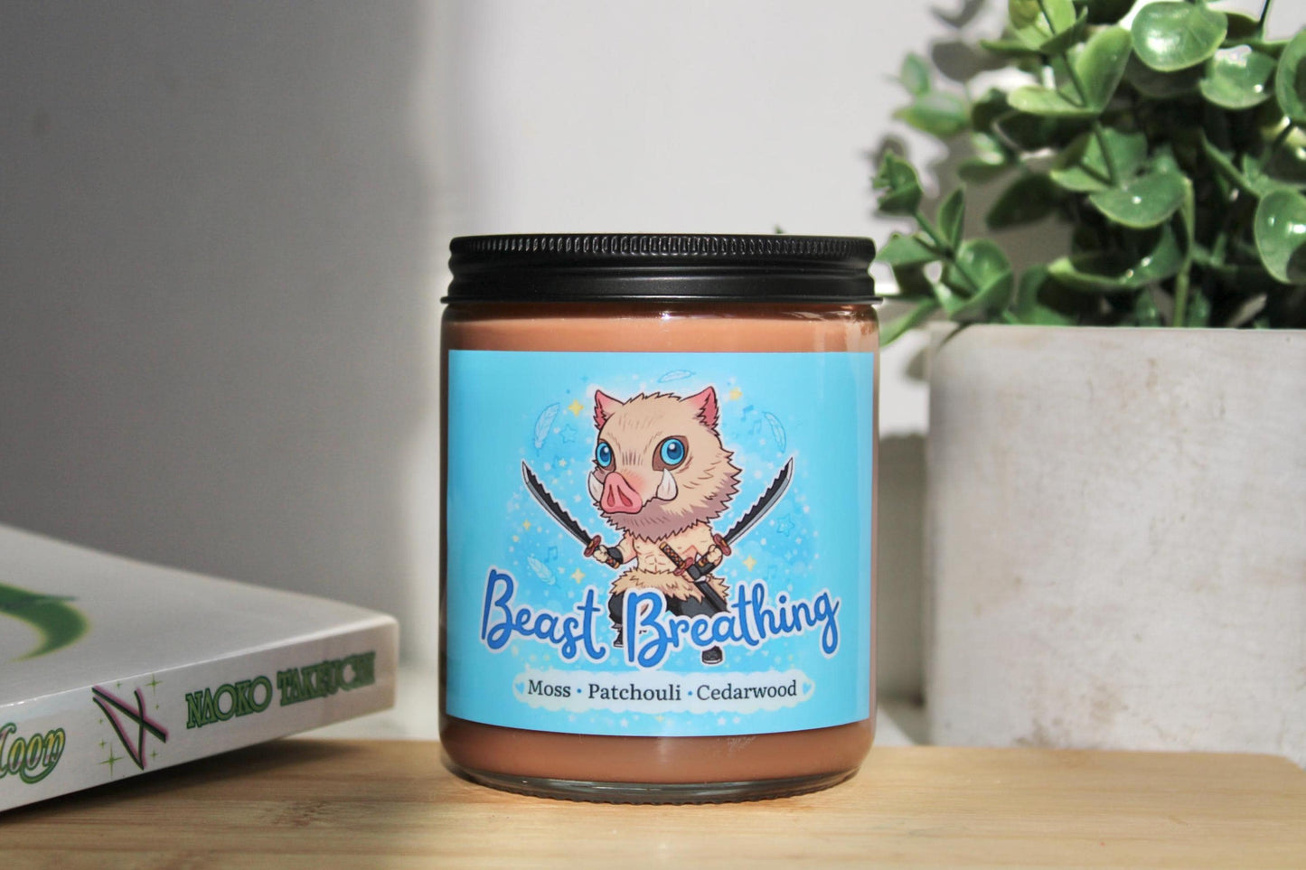 Beast Breathing | Slayer Inspired Candle | Anime Candle| moss, patchouli, cedarwood