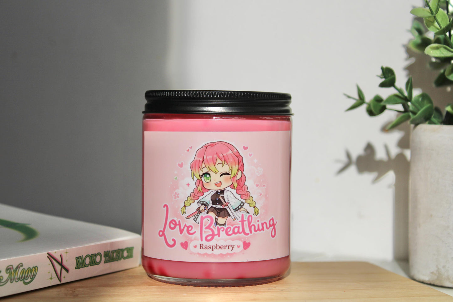 Love Breathing | Slayer Inspired Candle | Anime Candle| raspberry, vanilla, plum