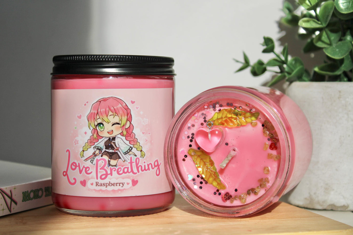 Love Breathing | Slayer Inspired Candle | Anime Candle| raspberry, vanilla, plum