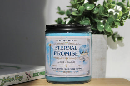 Gentle Spell & Eternal Promise | Fieren Inspired Candle | Anime Candle| Bamboo, amber | Lily, peony, musk