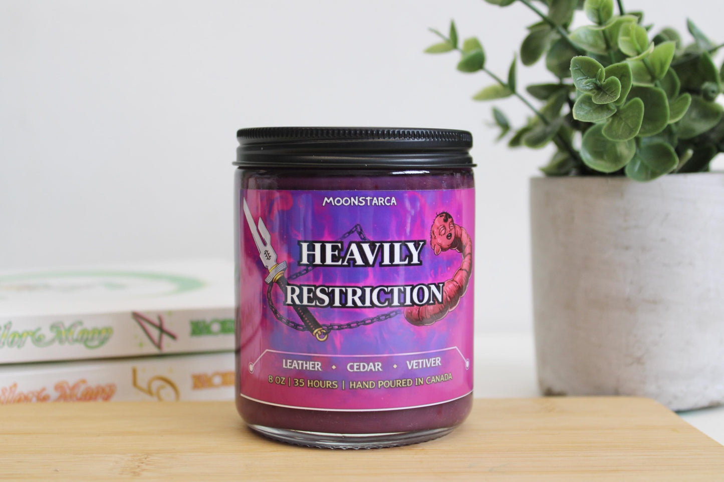 Heavily restriction | Kaisen Inspired Candle | Anime Candle| vetiver, leather, cedar