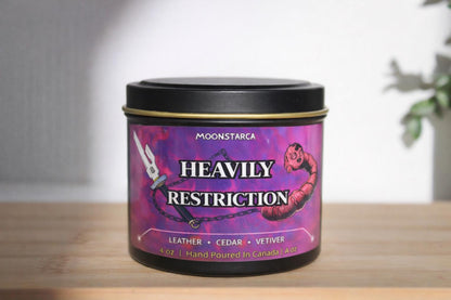 Heavily restriction | Kaisen Inspired Candle | Anime Candle| vetiver, leather, cedar