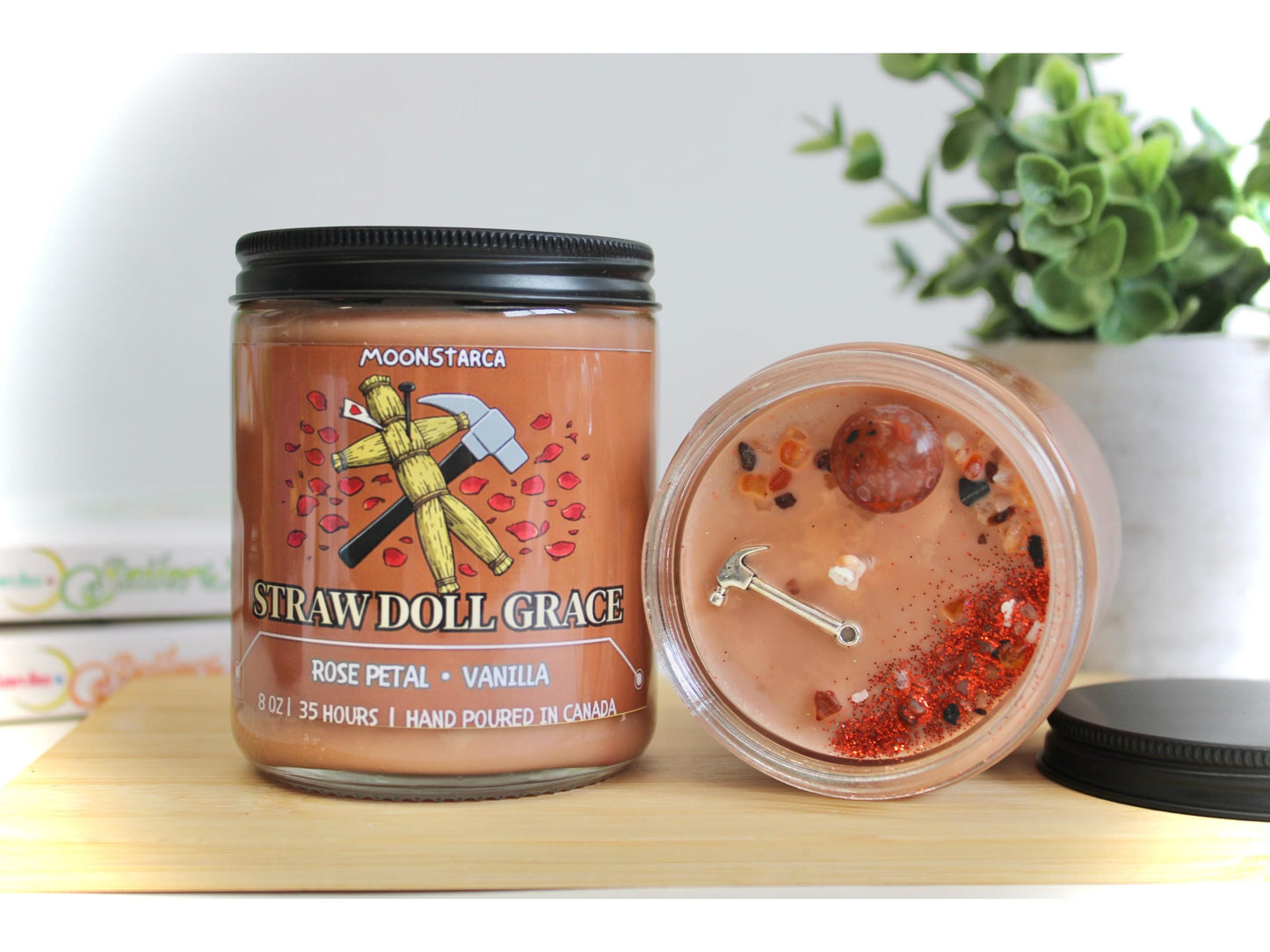 Straw doll grace | Kaisen Inspired Candle | Anime Candle| rose petal, vanilla, musk