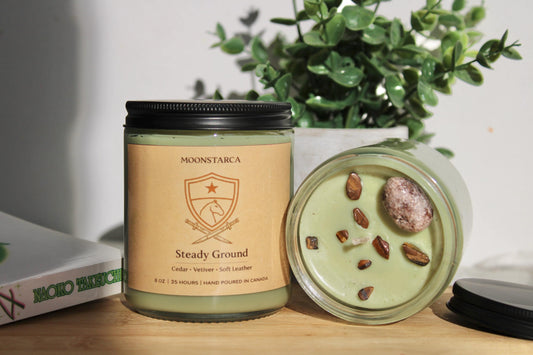 Steady Ground | Attack Inspired Candle | Anime Candle| cedar, musk, vetiver