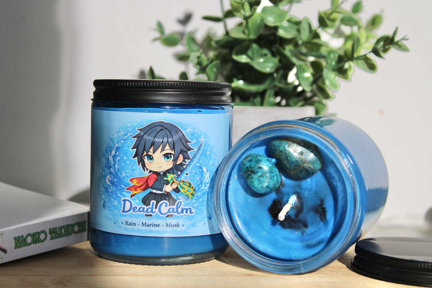 Dead calm | Slayer Inspired Candle | Anime Candle| rain, marine, musk