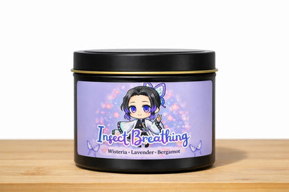 Insect Breathing | Slayer Inspired Candle | Anime Candle| lavender, wisteria, bergamot