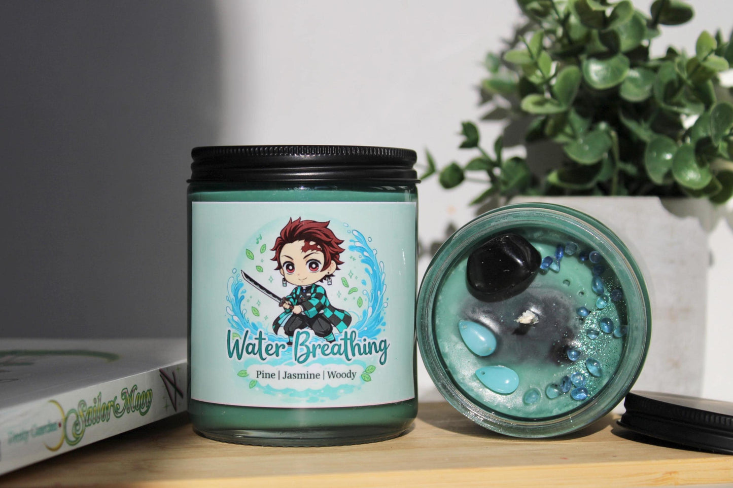 Water Breathing | Slayer Inspired Candle | Anime Candle| pine, jasmine, woody