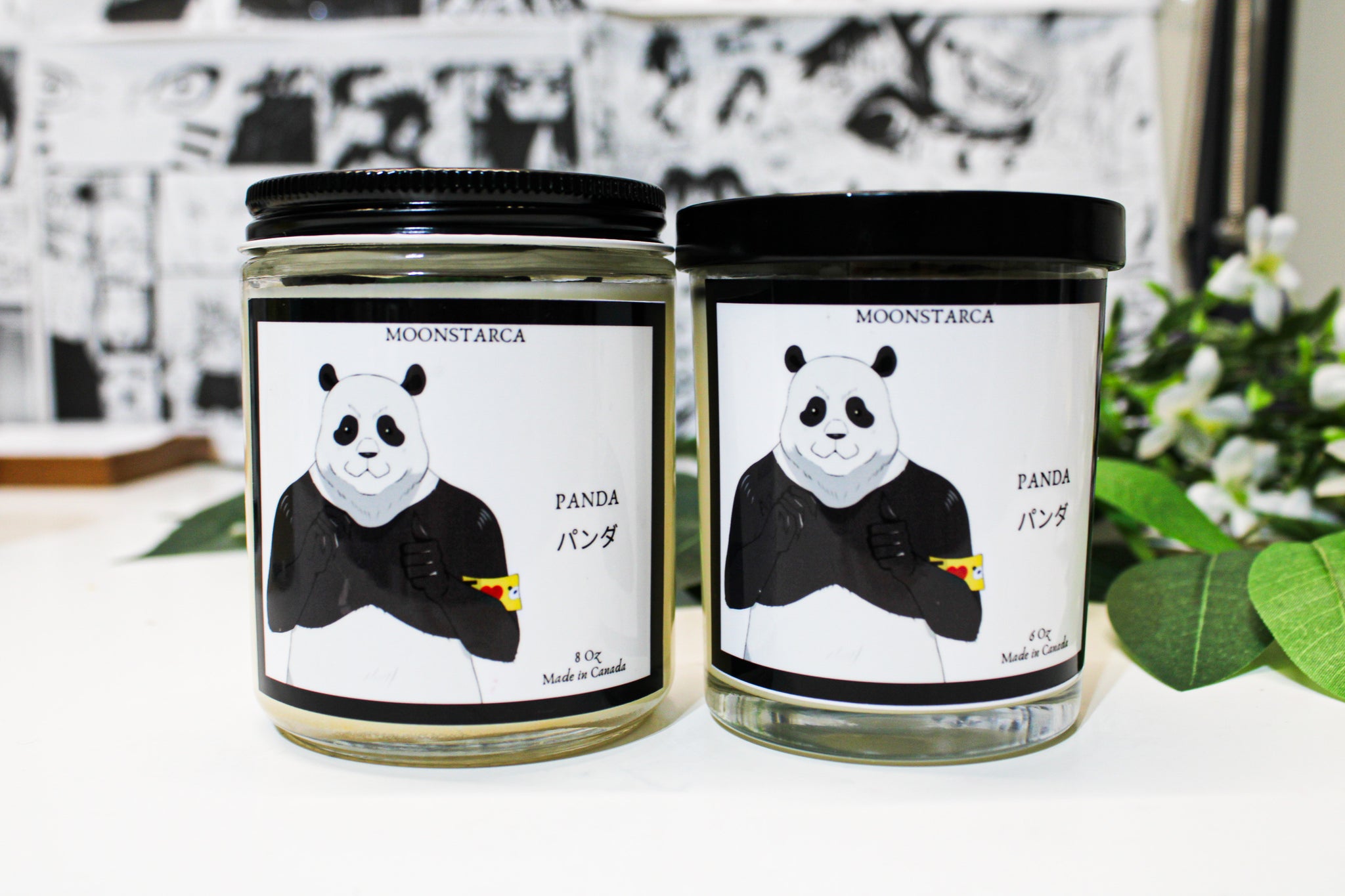 Panda Inspired Candle