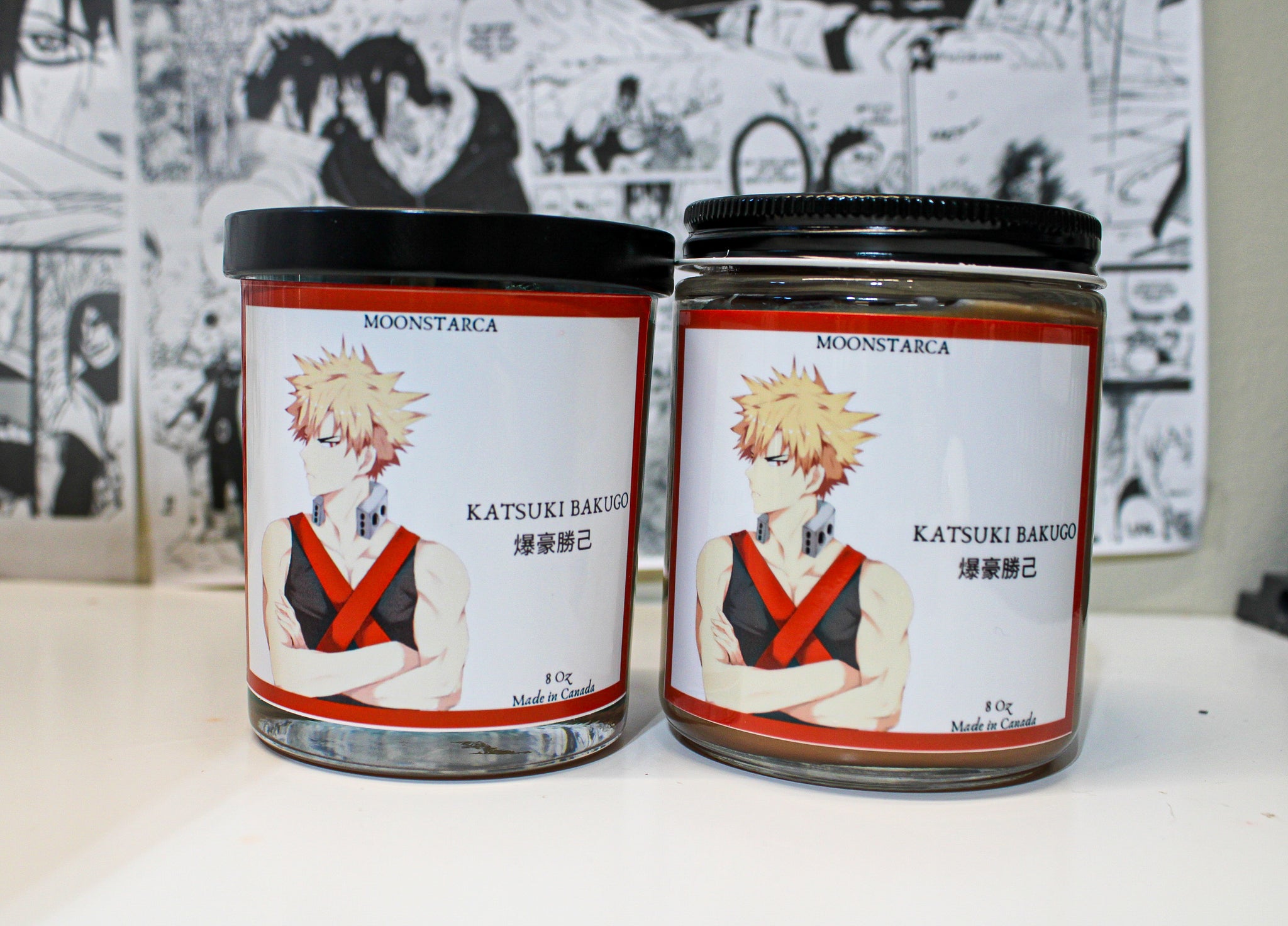 Bakugo Inspired Candle