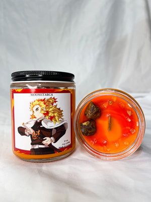 Rengoku Inspired Candle