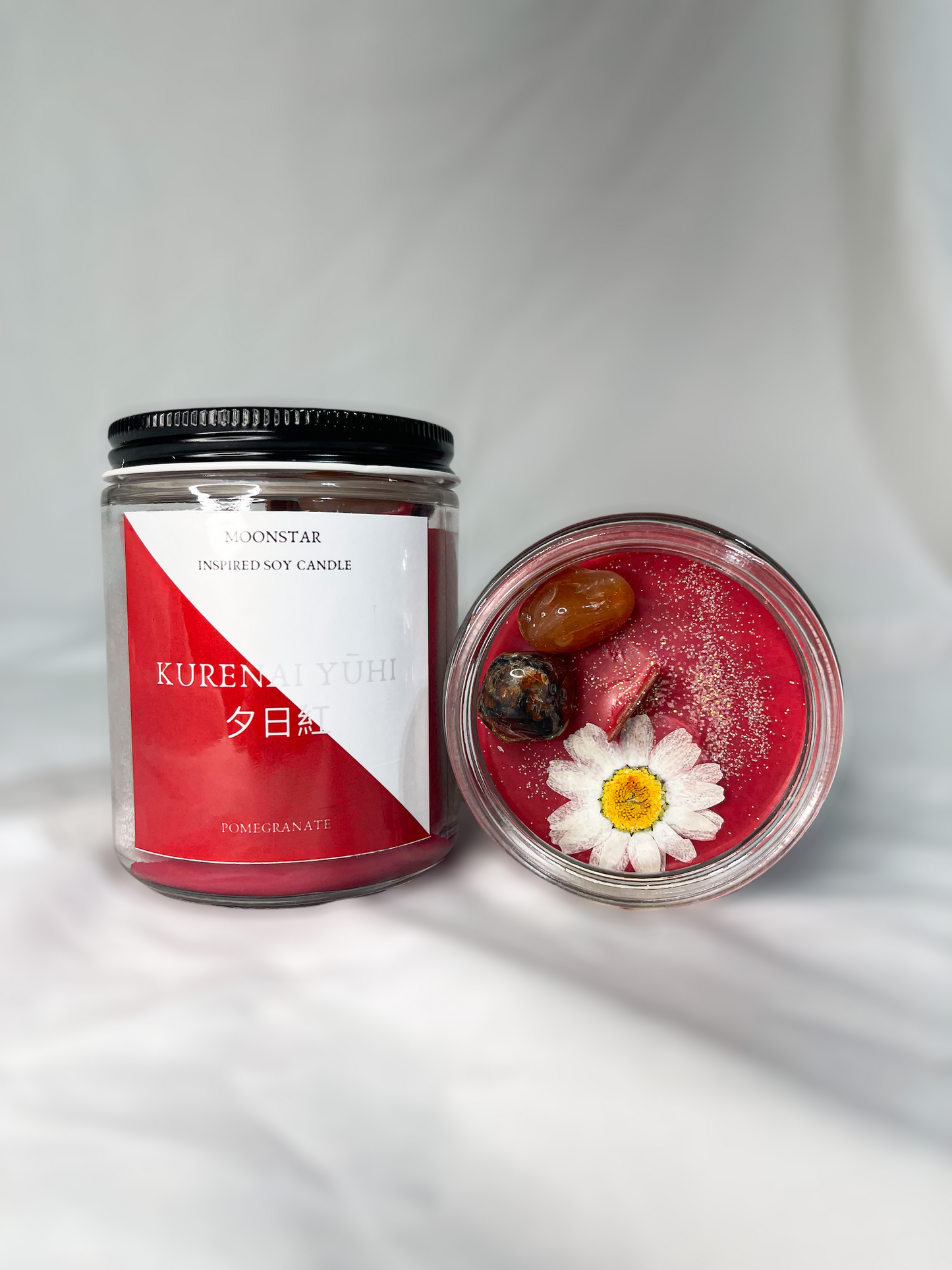 Kurenai inspired candle